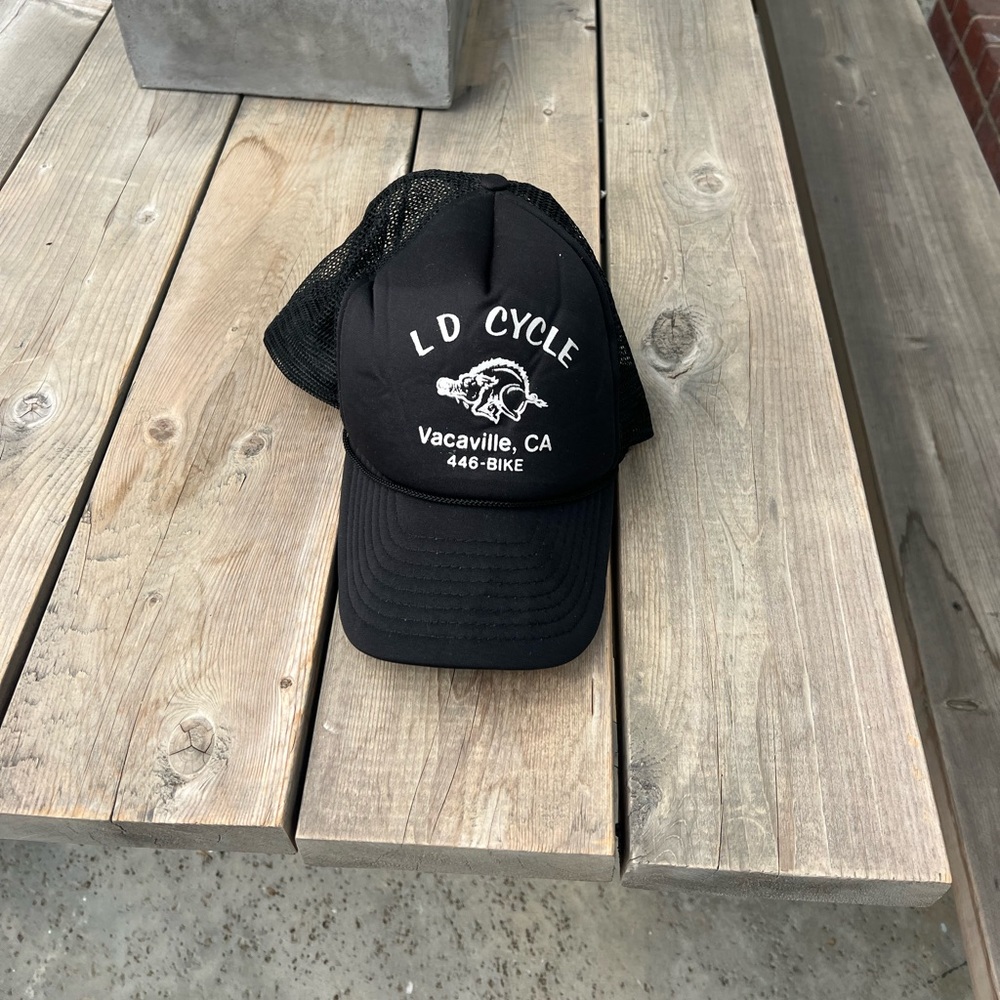 Vintage LD Cycle Black Trucker Hat